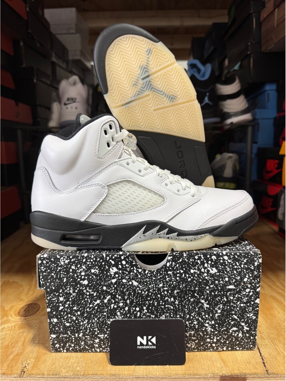 Air Jordan 5 Retro 'White Black' DD0587-110 BRAND NEW MENS SIZE 10